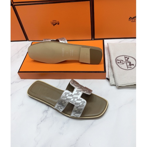 Replica Hermes Slippers For Women #862415 $56.00 USD for Wholesale