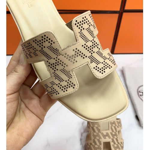 Replica Hermes Slippers For Women #862417 $56.00 USD for Wholesale