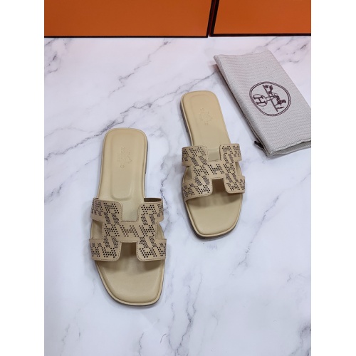 Replica Hermes Slippers For Women #862417 $56.00 USD for Wholesale