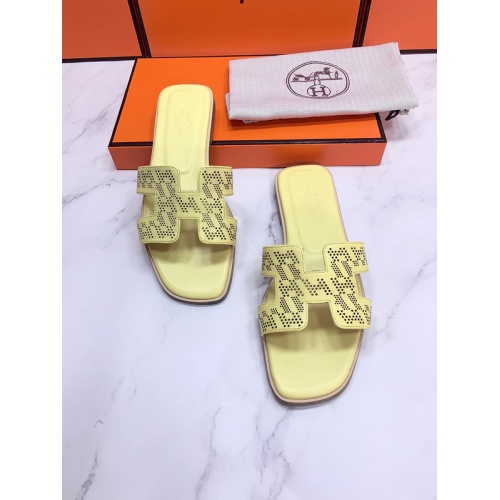 Replica Hermes Slippers For Women #862418 $56.00 USD for Wholesale