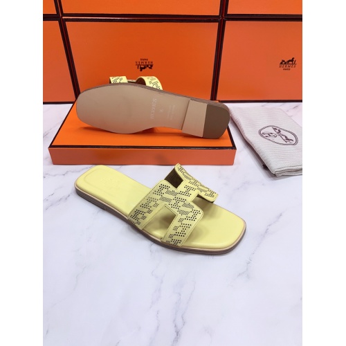 Replica Hermes Slippers For Women #862418 $56.00 USD for Wholesale