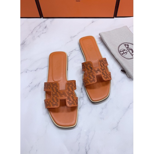 Hermes Slippers For Women #862423 $56.00 USD, Wholesale Replica Hermes Slippers