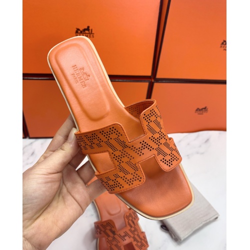 Replica Hermes Slippers For Women #862423 $56.00 USD for Wholesale
