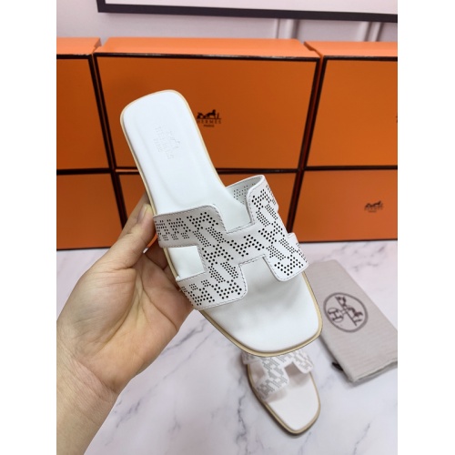 Replica Hermes Slippers For Women #862426 $56.00 USD for Wholesale