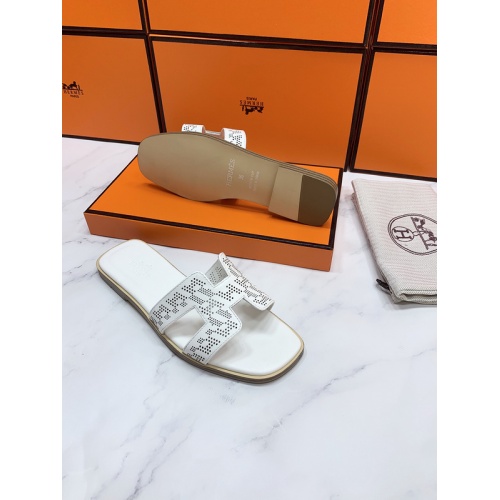 Replica Hermes Slippers For Women #862426 $56.00 USD for Wholesale