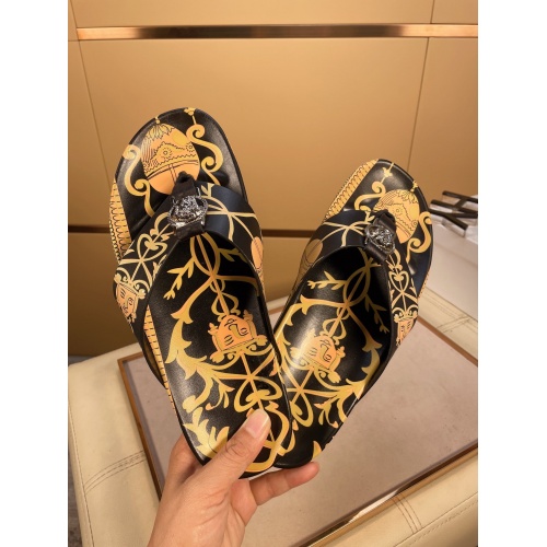Replica Versace Slippers For Men #862441 $52.00 USD for Wholesale