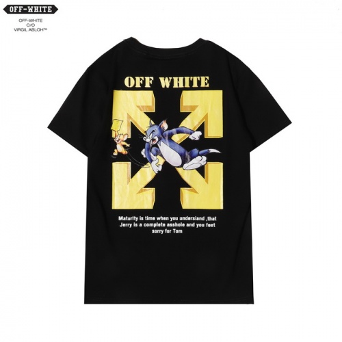 Off-White T-Shirts Short Sleeved For Men #862443 $27.00 USD, Wholesale Replica Off-White T-Shirts