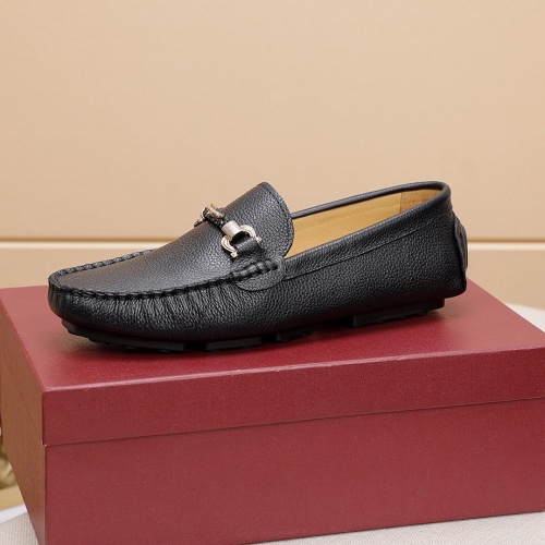 Replica Ferragamo Leather Shoes For Men #862452 $68.00 USD for Wholesale