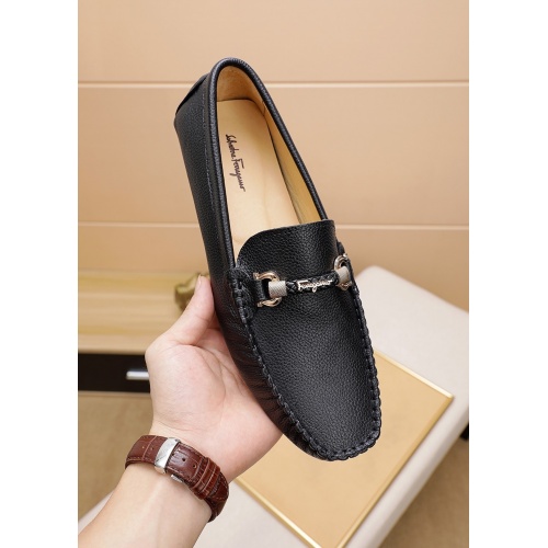 Replica Ferragamo Leather Shoes For Men #862452 $68.00 USD for Wholesale