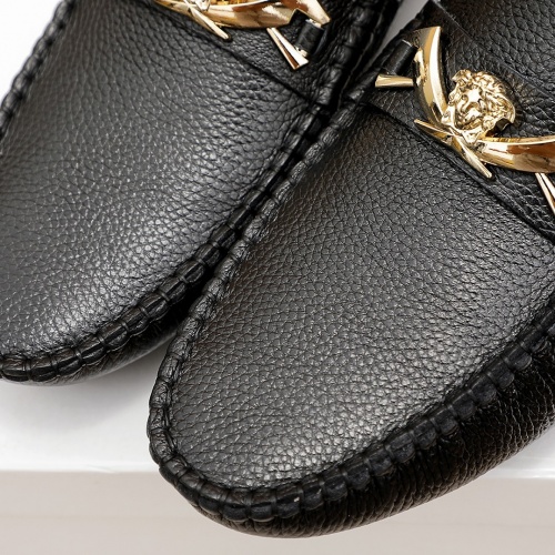 Replica Versace Leather Shoes For Men #862458 $68.00 USD for Wholesale
