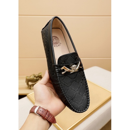 Replica Versace Leather Shoes For Men #862459 $68.00 USD for Wholesale