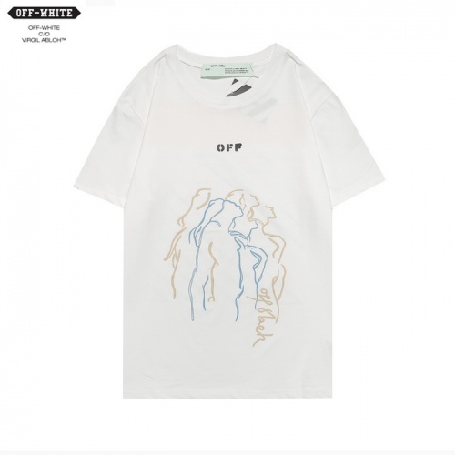 Off-White T-Shirts Short Sleeved For Men #862462 $27.00 USD, Wholesale Replica Off-White T-Shirts