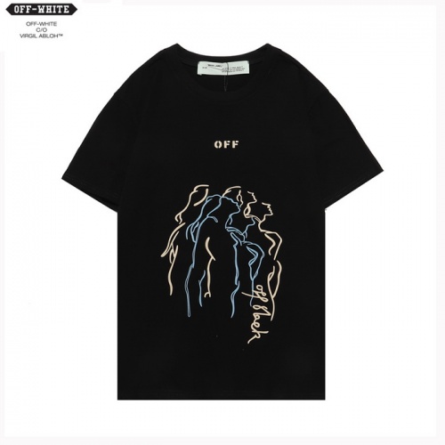 Off-White T-Shirts Short Sleeved For Men #862463 $27.00 USD, Wholesale Replica Off-White T-Shirts