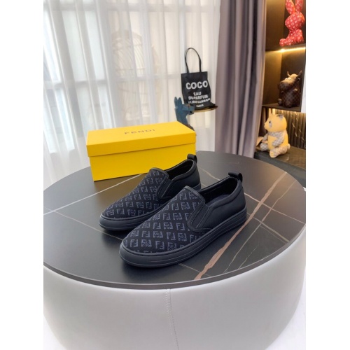 Replica Fendi Casual Shoes For Men #862527 $76.00 USD for Wholesale