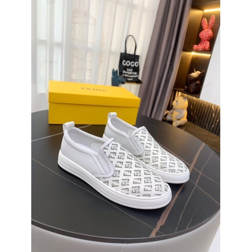 Replica Fendi Casual Shoes For Men #862528 $76.00 USD for Wholesale