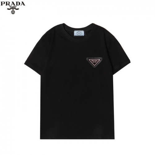 Prada T-Shirts Short Sleeved For Men #862601 $25.00 USD, Wholesale Replica Prada T-Shirts