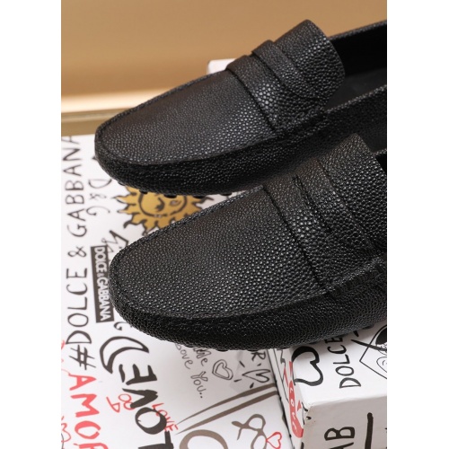 Replica Dolce & Gabbana D&G Leather Shoes For Men #862642 $88.00 USD for Wholesale