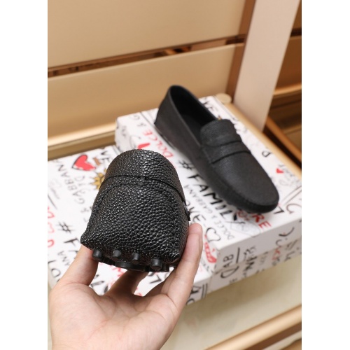 Replica Dolce & Gabbana D&G Leather Shoes For Men #862642 $88.00 USD for Wholesale