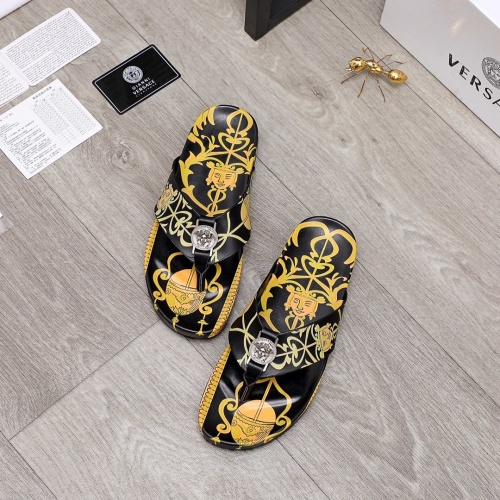 Replica Versace Slippers For Men #862691 $48.00 USD for Wholesale