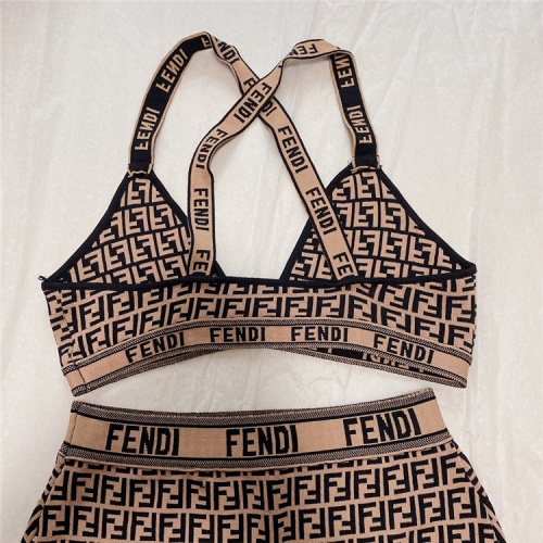 Replica Fendi Bathing Suits Sleeveless For Women #863242 $45.00 USD for Wholesale