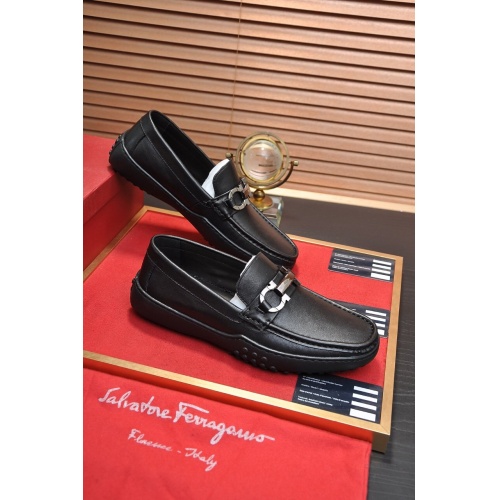 Ferragamo Leather Shoes For Men #863474 $92.00 USD, Wholesale Replica Salvatore Ferragamo Leather Shoes