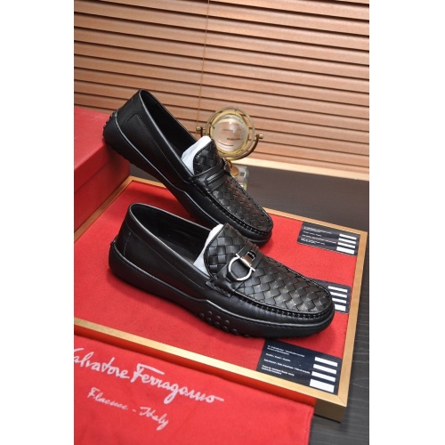Ferragamo Leather Shoes For Men #863475 $92.00 USD, Wholesale Replica Salvatore Ferragamo Leather Shoes