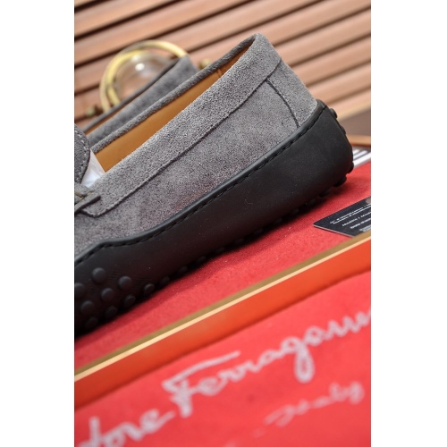 Replica Ferragamo Leather Shoes For Men #863476 $92.00 USD for Wholesale