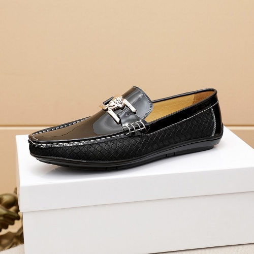 Replica Versace Leather Shoes For Men #863562 $68.00 USD for Wholesale