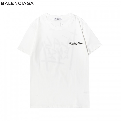 Replica Balenciaga T-Shirts Short Sleeved For Men #863632 $27.00 USD for Wholesale