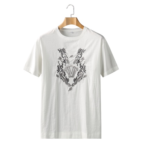 Replica Versace T-Shirts Short Sleeved For Men #863753 $85.00 USD for Wholesale
