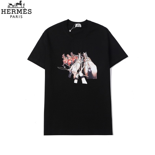Hermes T-Shirts Short Sleeved For Men #863836 $29.00 USD, Wholesale Replica Hermes T-Shirts