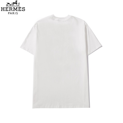 Replica Hermes T-Shirts Short Sleeved For Men #863837 $29.00 USD for Wholesale