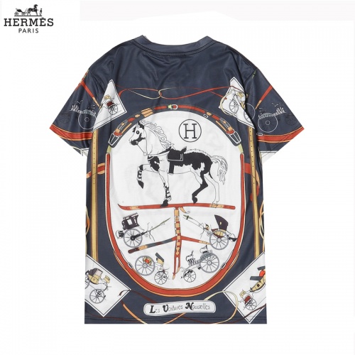 Replica Hermes T-Shirts Short Sleeved For Men #863840 $29.00 USD for Wholesale