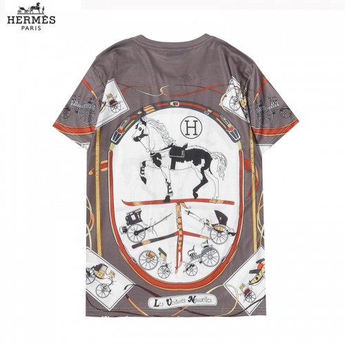 Replica Hermes T-Shirts Short Sleeved For Men #863841 $29.00 USD for Wholesale