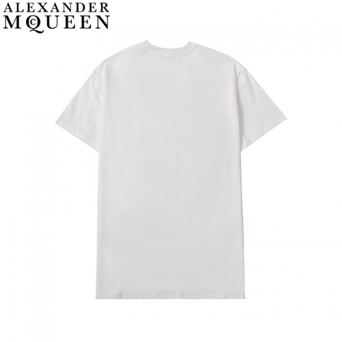 Replica Alexander McQueen T-shirts Short Sleeved For Men #863892 $29.00 USD for Wholesale