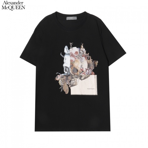 Alexander McQueen T-shirts Short Sleeved For Men #863896 $29.00 USD, Wholesale Replica Alexander McQueen T-shirts