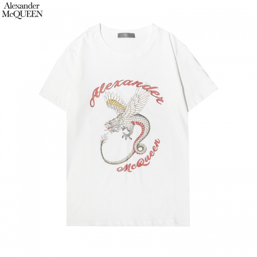 Alexander McQueen T-shirts Short Sleeved For Men #863898 $27.00 USD, Wholesale Replica Alexander McQueen T-shirts