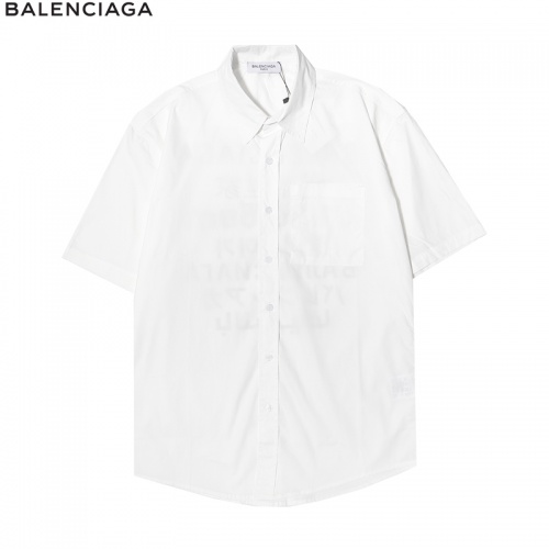 Replica Balenciaga Shirts Short Sleeved For Men #863942 $39.00 USD for Wholesale