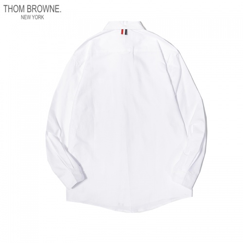 Replica Thom Browne TB Shirts Long Sleeved For Men #863945 $45.00 USD for Wholesale