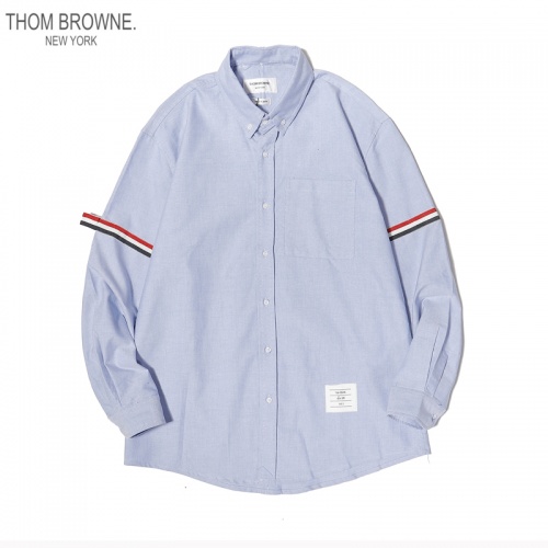 Thom Browne TB Shirts Long Sleeved For Men #863947 $45.00 USD, Wholesale Replica Thom Browne TB Shirts