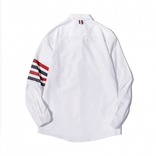 Replica Thom Browne TB Shirts Long Sleeved For Men #863952 $42.00 USD for Wholesale