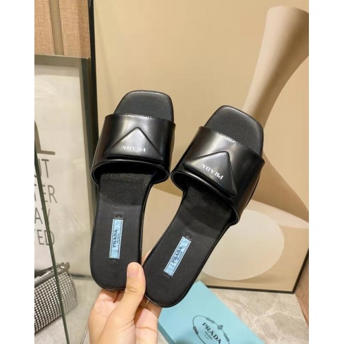 Replica Prada Slippers For Women #864021 $81.00 USD for Wholesale
