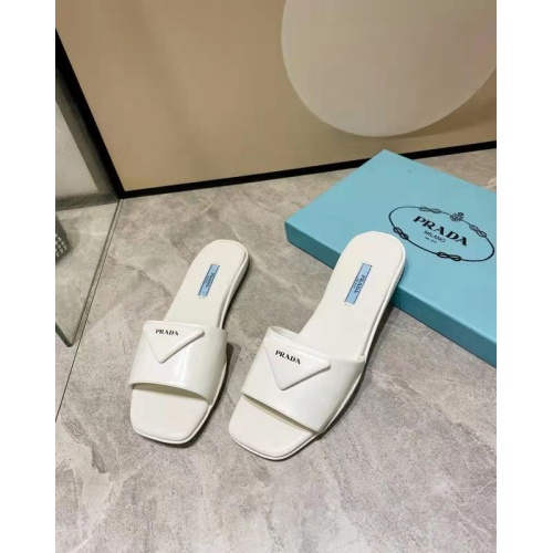 Replica Prada Slippers For Women #864022 $81.00 USD for Wholesale