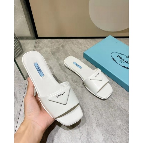 Replica Prada Slippers For Women #864022 $81.00 USD for Wholesale