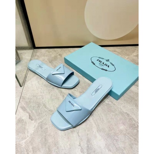 Replica Prada Slippers For Women #864025 $81.00 USD for Wholesale