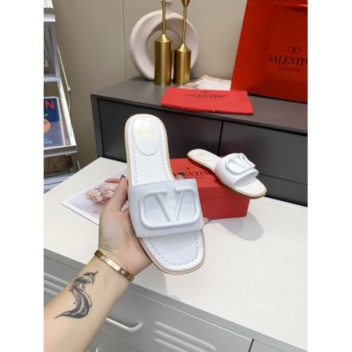 Replica Valentino Slippers For Women #864033 $60.00 USD for Wholesale