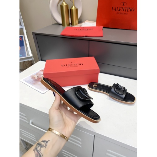 Replica Valentino Slippers For Women #864035 $60.00 USD for Wholesale
