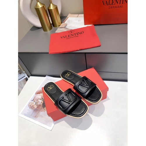 Replica Valentino Slippers For Women #864035 $60.00 USD for Wholesale
