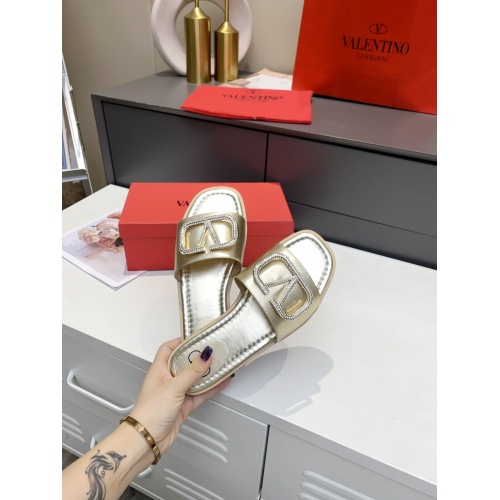 Replica Valentino Slippers For Women #864036 $60.00 USD for Wholesale