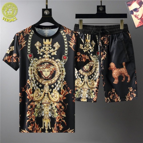Versace Tracksuits Short Sleeved For Men #864080 $52.00 USD, Wholesale Replica Versace Tracksuits